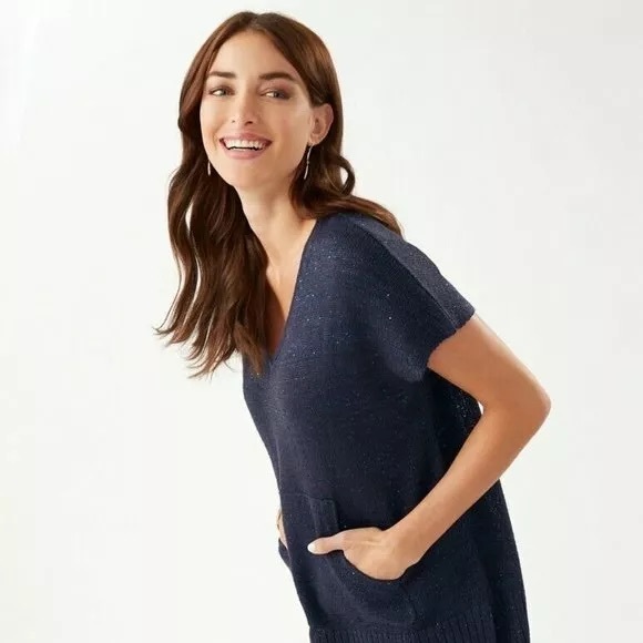 Tommy Bahama Solana sequin V-neck - Picture 2 of 9